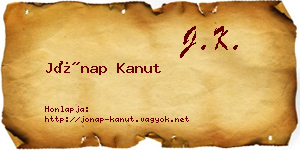 Jónap Kanut névjegykártya